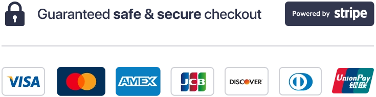 Checkout securly using Stripe.